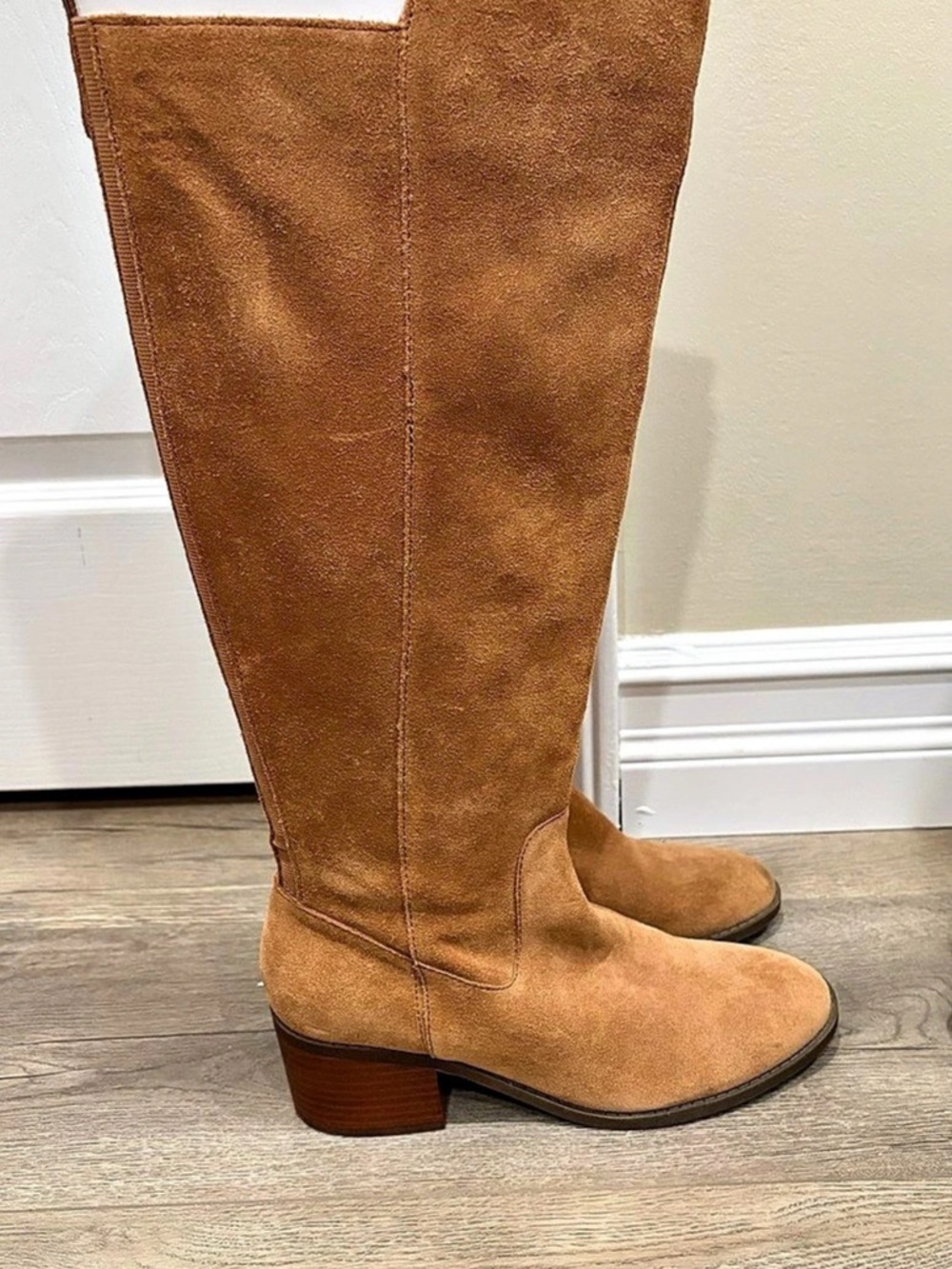 Marc Fisher Brown Suede Over-the-Knee Boots